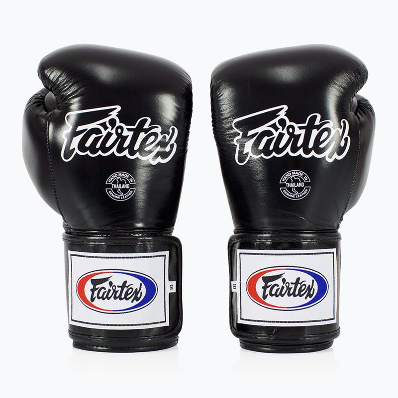 Guantoni da boxe Fairtex Super Sparring - Pollice bloccato nero