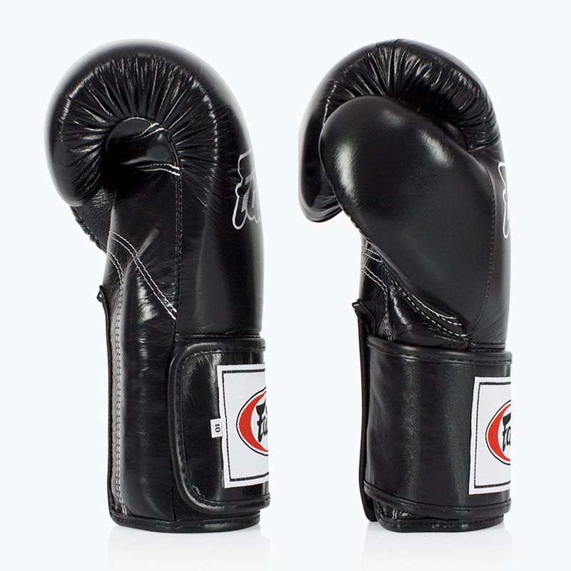 Guantoni da boxe Fairtex Super Sparring - Pollice bloccato nero 3