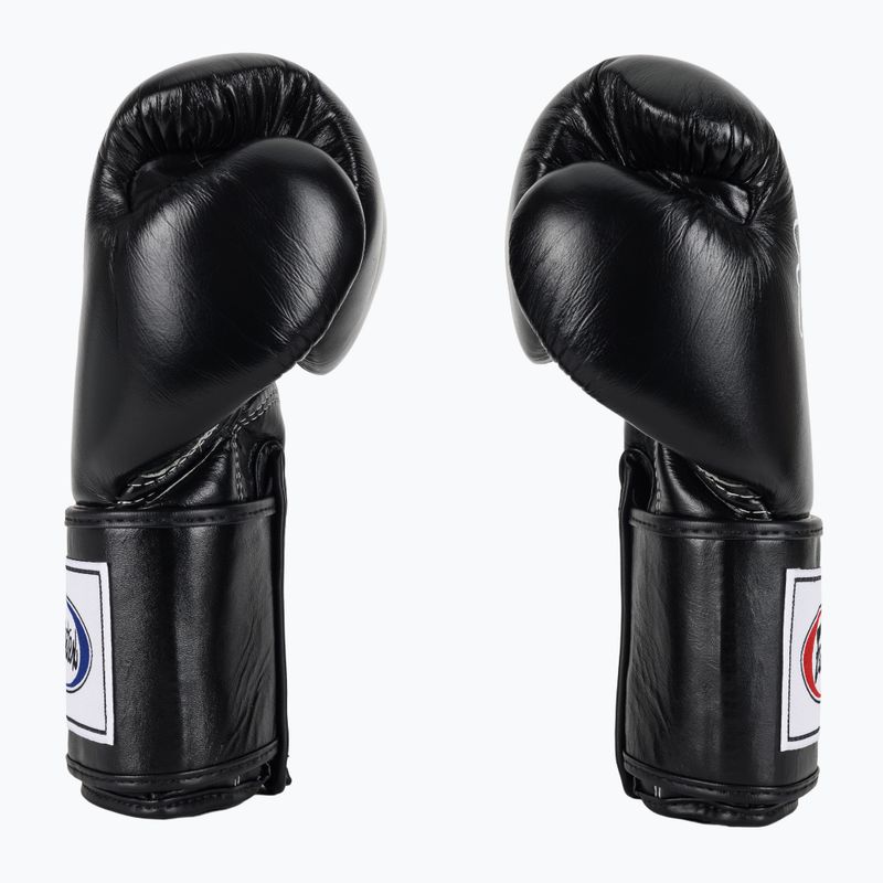 Guantoni da boxe Fairtex Super Sparring - Pollice bloccato nero 4