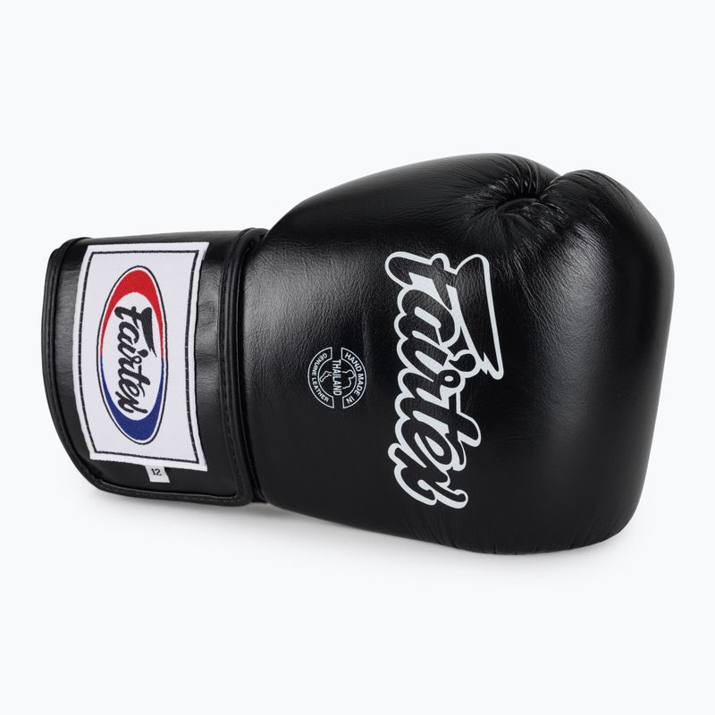 Guantoni da boxe Fairtex Super Sparring - Pollice bloccato nero 5
