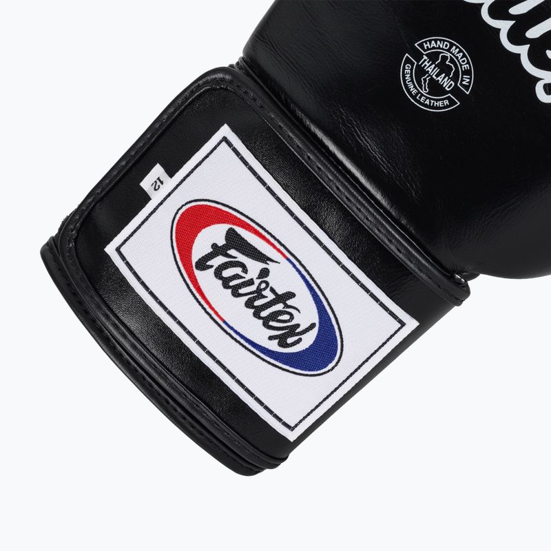 Guantoni da boxe Fairtex Super Sparring - Pollice bloccato nero 6