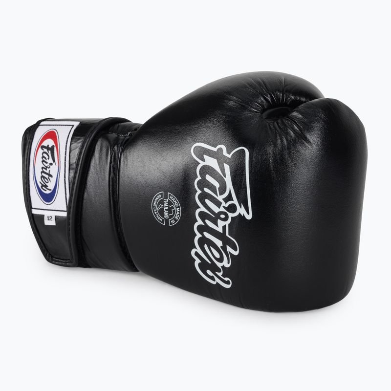 Guantoni da boxe Fairtex Stylish Angular Sparring - Pollice bloccato nero 5