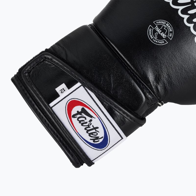 Guantoni da boxe Fairtex Stylish Angular Sparring - Pollice bloccato nero 6
