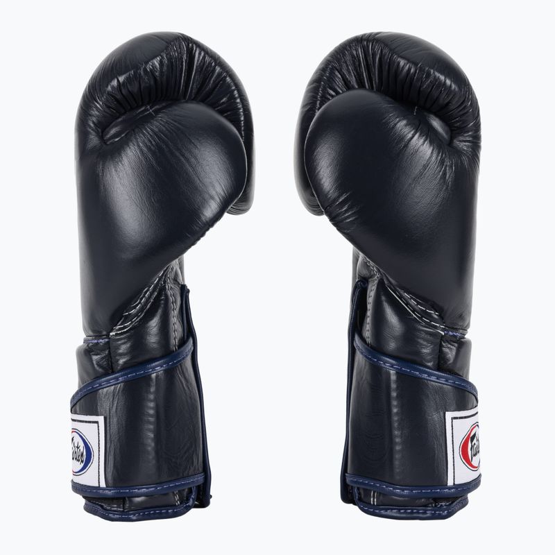 Guantoni da boxe Fairtex Stylish Angular Sparring - Pollice bloccato blu 4