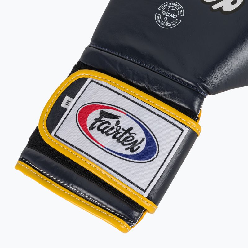 Guanti da boxe Fairtex Heavy Hitter's Mexican Style blu/giallo 6