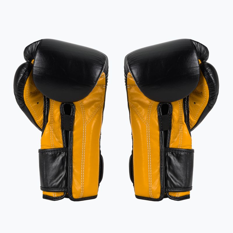 Guanti da boxe Fairtex Heavy Hitter's Mexican Style nero/giallo 3