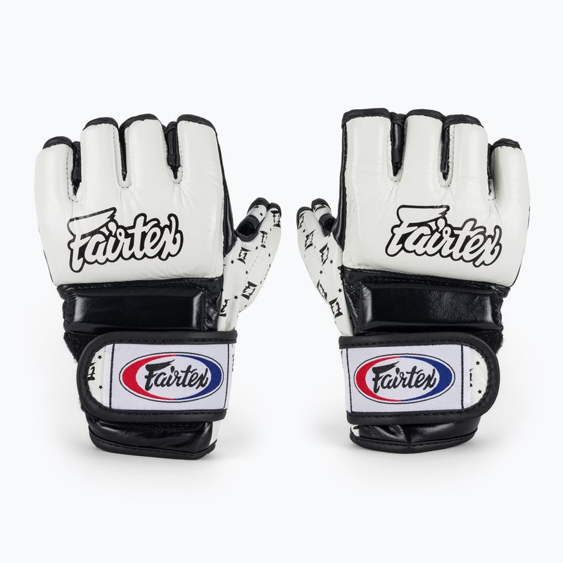 Guanti da grappling Fairtex Super Sparring bianco/nero 2