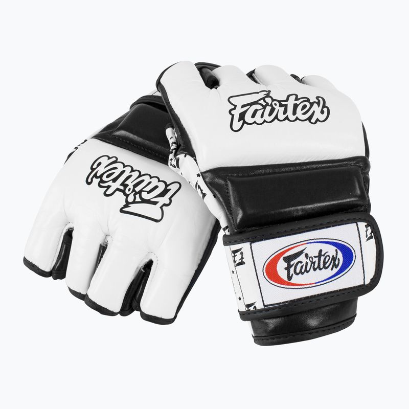 Guanti da grappling Fairtex Super Sparring bianco/nero 4