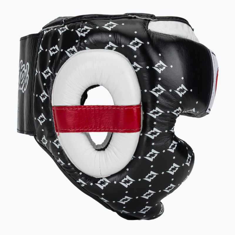 Casco da boxe Fairtex Super Sparring nero/bianco 2