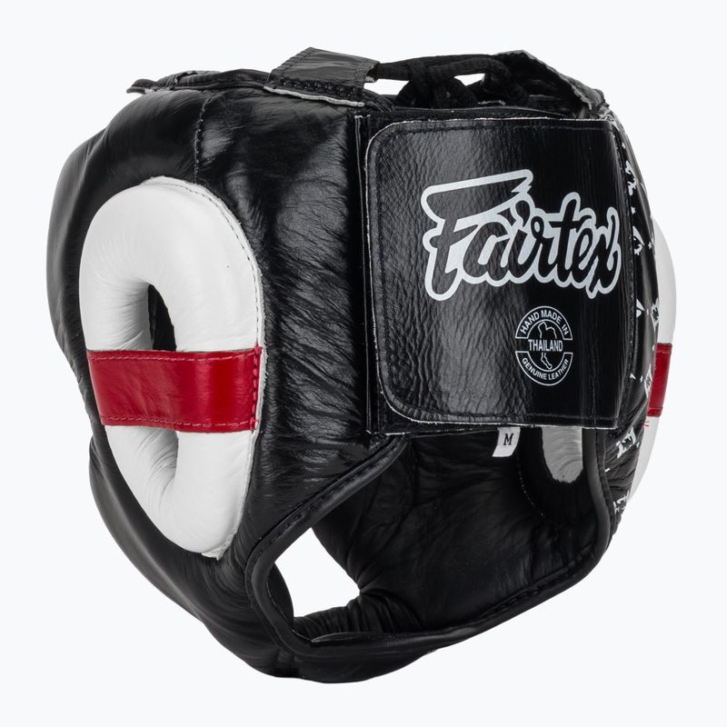 Casco da boxe Fairtex Super Sparring nero/bianco 3