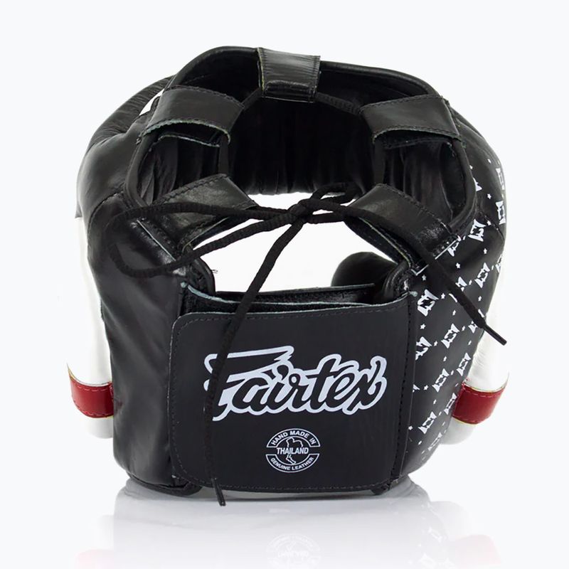 Casco da boxe Fairtex Super Sparring nero/bianco 2