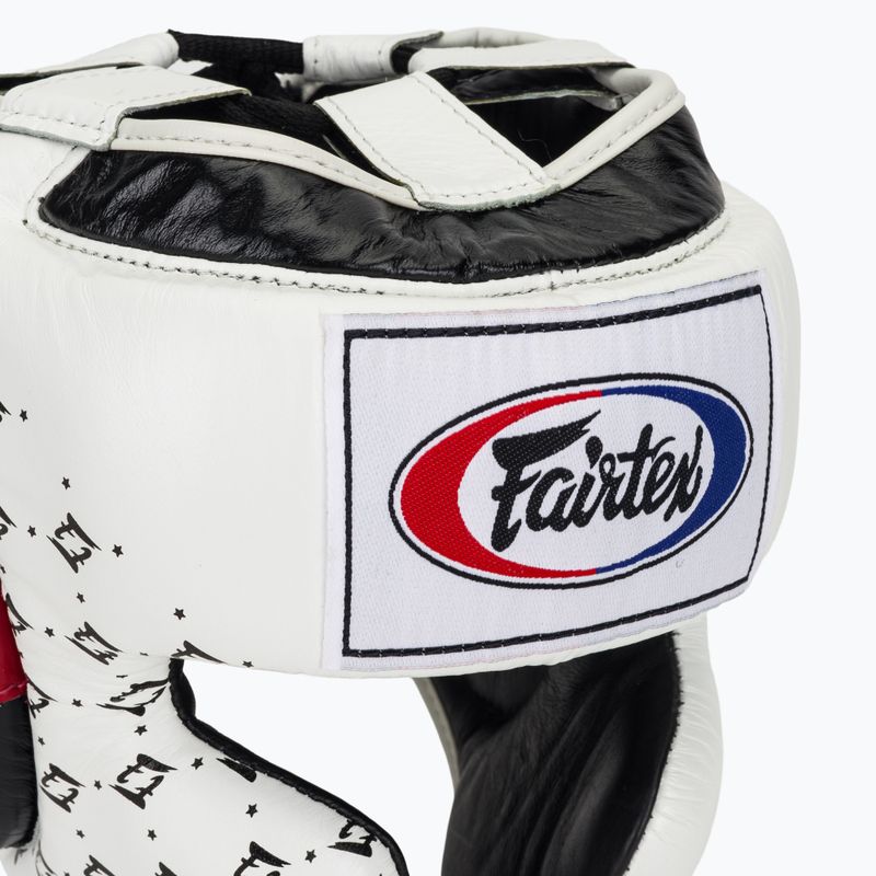 Casco da boxe Fairtex Super Sparring bianco/nero 4