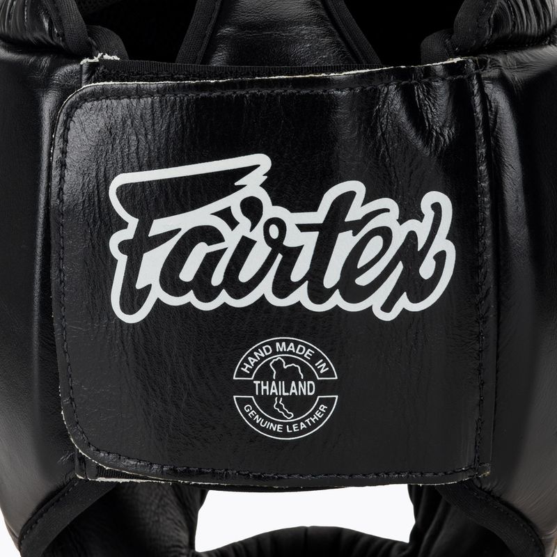 Casco da boxe Fairtex Diagonal Vision - Copertura totale della testa nero/giallo 5