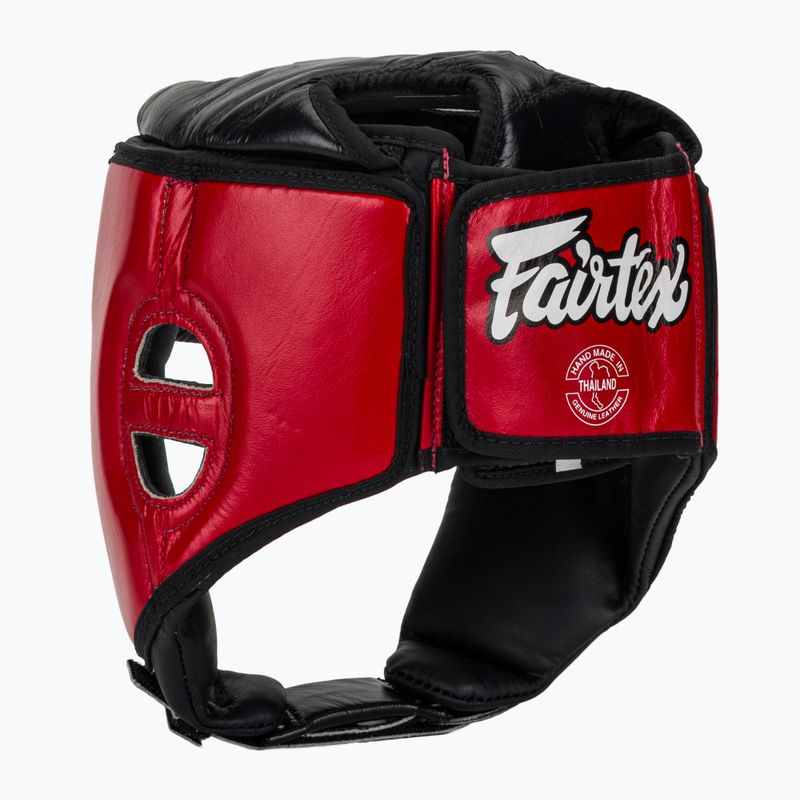 Casco da competizione Fairtex Muay Thai & Kickboxing rosso 3