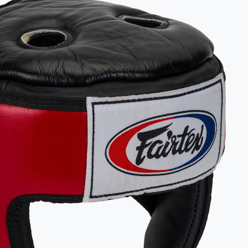 Casco da competizione Fairtex Muay Thai & Kickboxing rosso 4