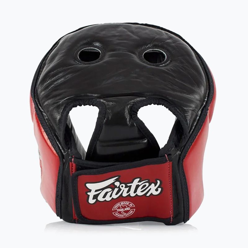 Casco da competizione Fairtex Muay Thai & Kickboxing rosso 3