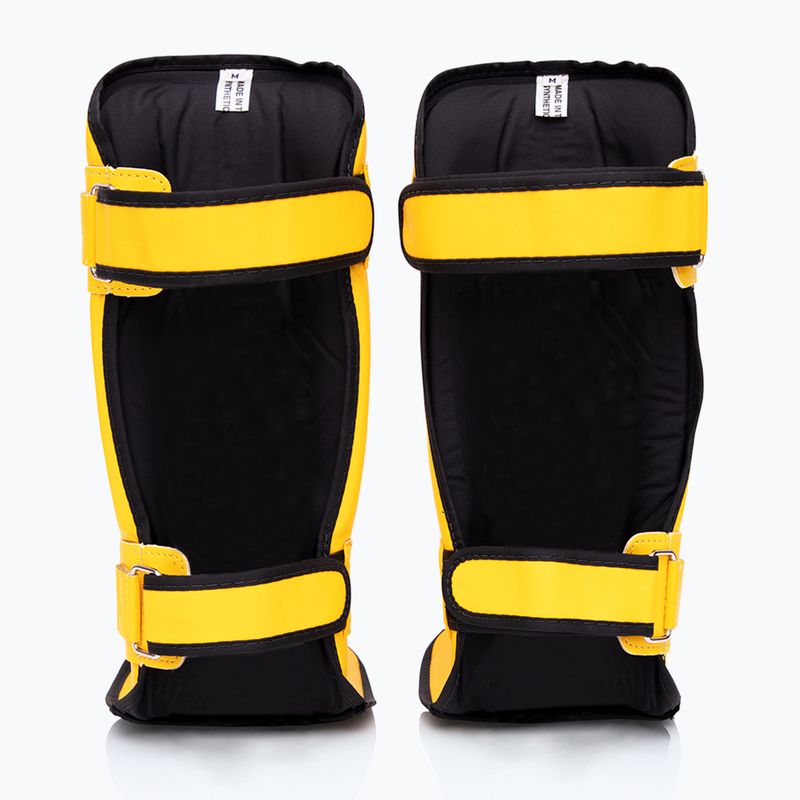 Fairtex In-Step Protezioni tibia a doppia imbottitura giallo 2