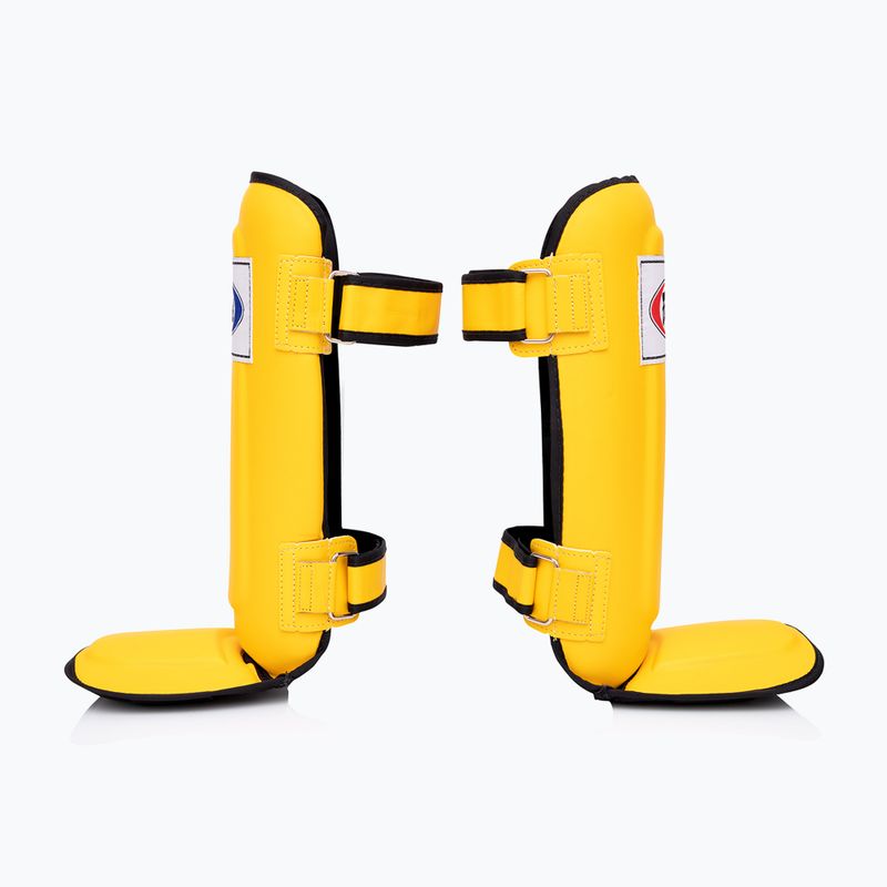 Fairtex In-Step Protezioni tibia a doppia imbottitura giallo 3