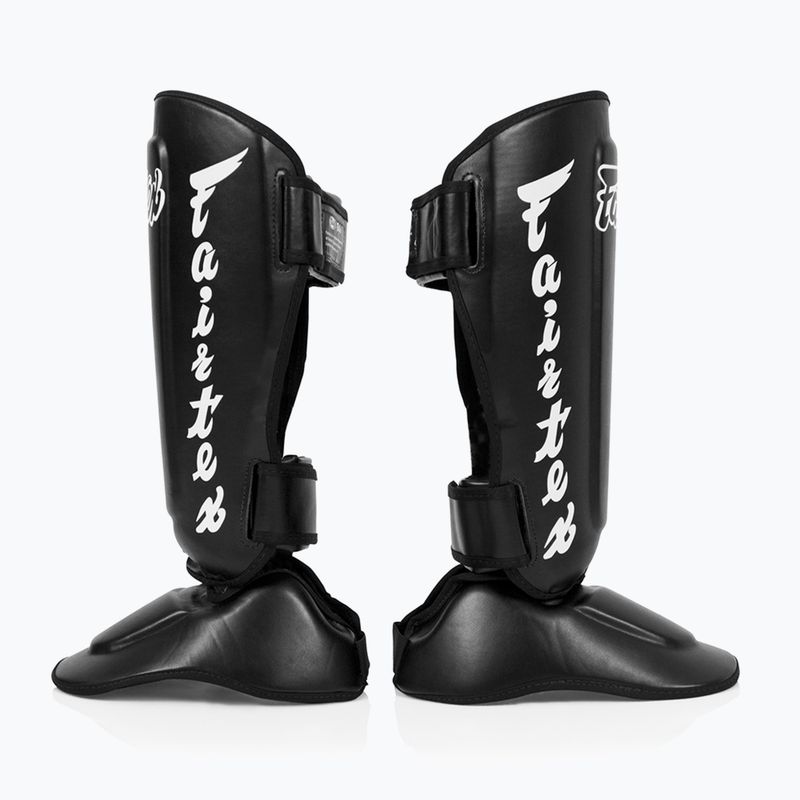 Parastinchi staccabili Fairtex, ovvero protezioni per la tibia. "Twister" nero 3