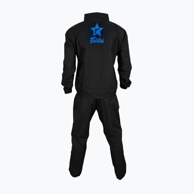 Tuta sauna Fairtex Vinile nero/blu 2