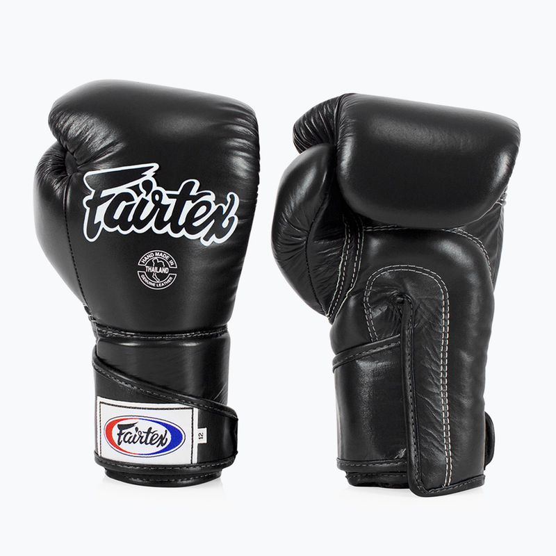Guantoni da boxe Fairtex Stylish Angular Sparring - Pollice bloccato nero