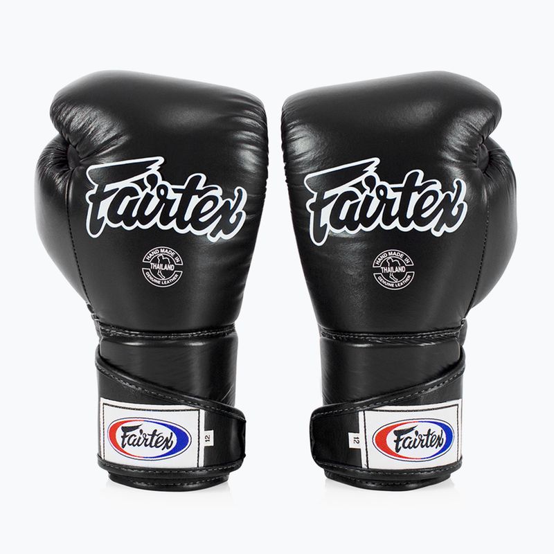 Guantoni da boxe Fairtex Stylish Angular Sparring - Pollice bloccato nero