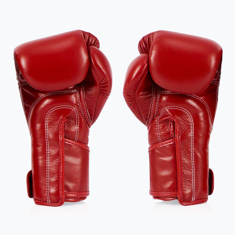 Guanti da boxe Fairtex Stylish Angular Sparring - Pollice bloccato rosso 2