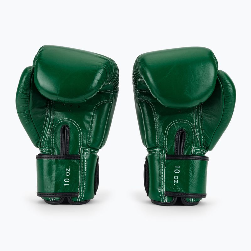 Guantoni da boxe in vera pelle Fairtex verde 3