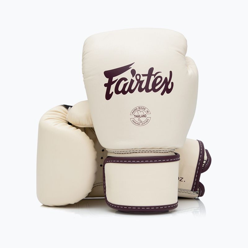 Guantoni da boxe in vera pelle Fairtex kaki 4