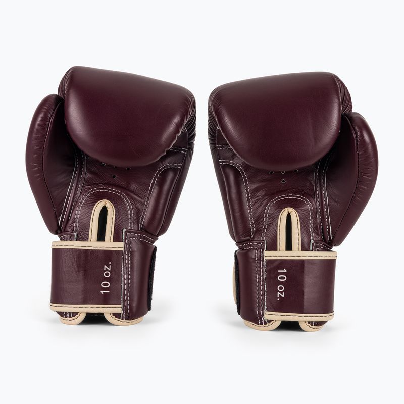 Guantoni da boxe in vera pelle Fairtex marrone 3