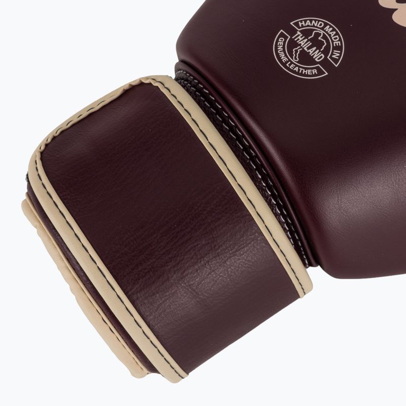 Guantoni da boxe in vera pelle Fairtex marrone 6