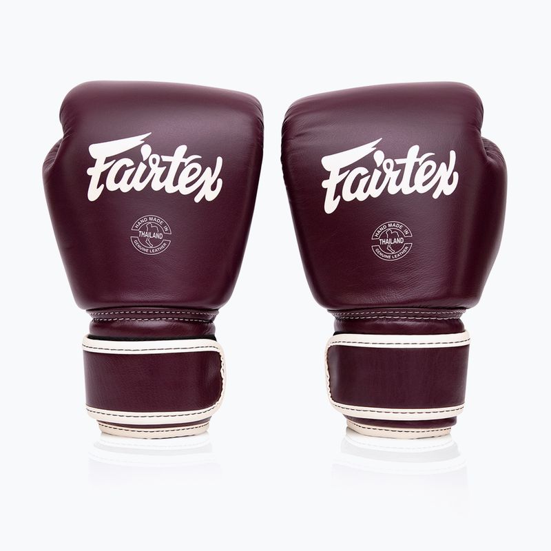 Guantoni da boxe in vera pelle Fairtex marrone
