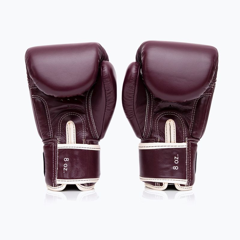 Guantoni da boxe in vera pelle Fairtex marrone 2