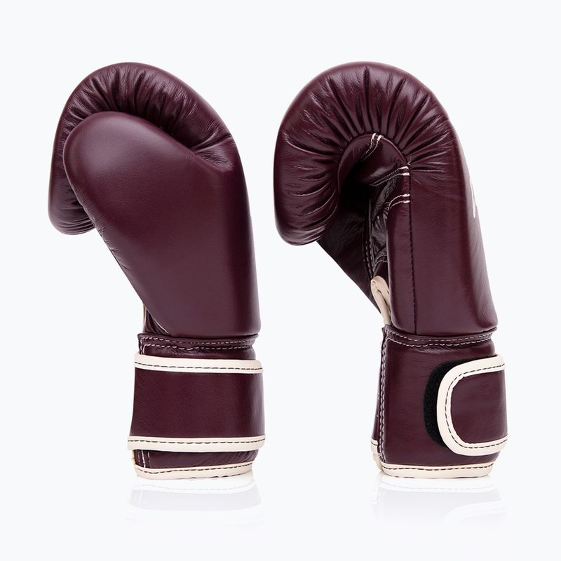 Guantoni da boxe in vera pelle Fairtex marrone 3