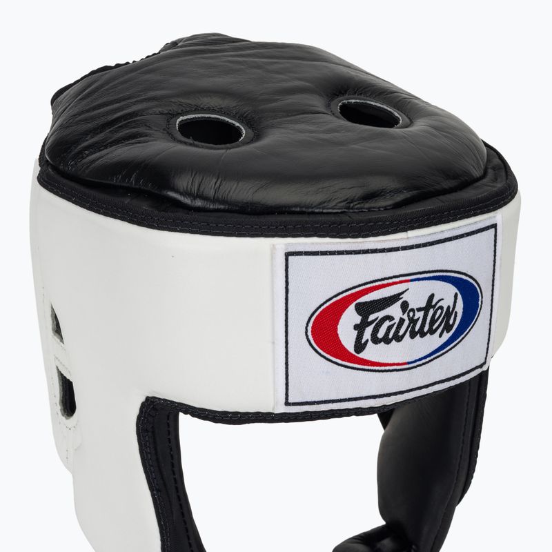 Casco da boxe Fairtex Muay Thai & Kickboxing Competition bianco 4