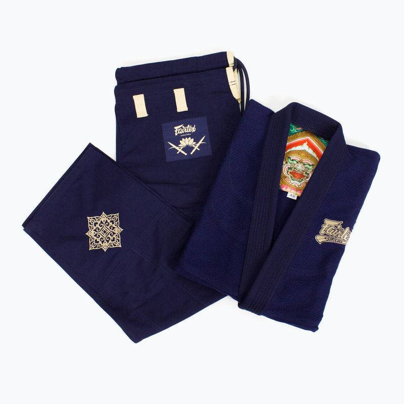GI per jiu-jitsu brasiliano Fairtex 'Matchanu' blu navy 9