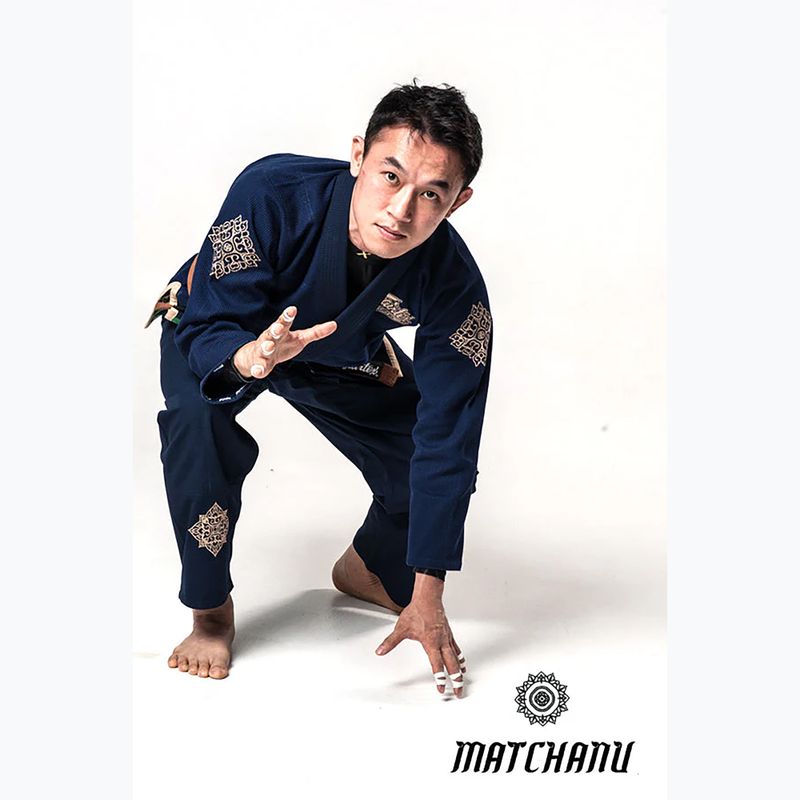 GI per jiu-jitsu brasiliano Fairtex 'Matchanu' blu navy 10