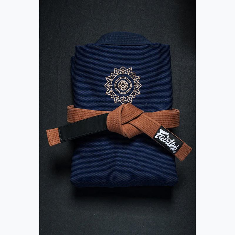 GI per jiu-jitsu brasiliano Fairtex 'Matchanu' blu navy 13