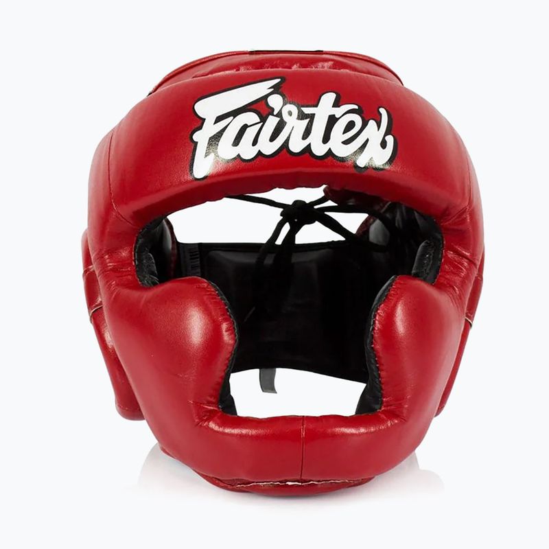 Paratesta Fairtex per casco da boxe per bambini rosso 2