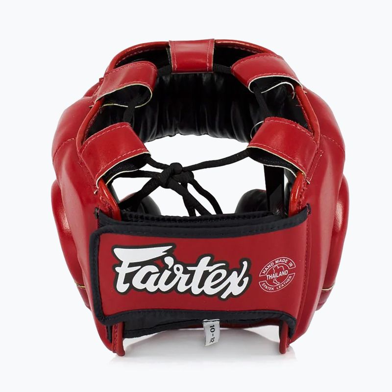 Paratesta Fairtex per casco da boxe per bambini rosso 3