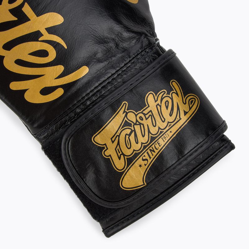 Guanti da boxe Fairtex Glory Competition Lace Velcro nero 6