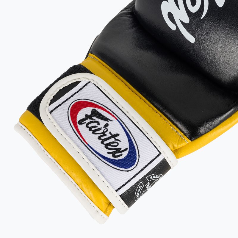 Guanti Fairtex Super Sparring Grappling nero/giallo 6