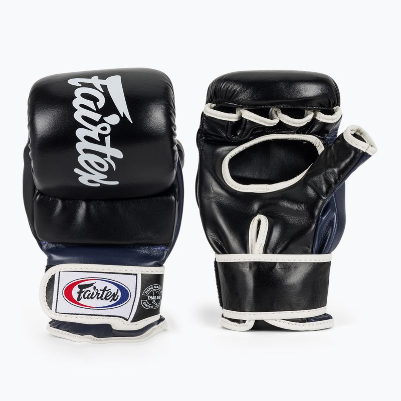 Guanti da grappling Fairtex Super Sparring nero/blu