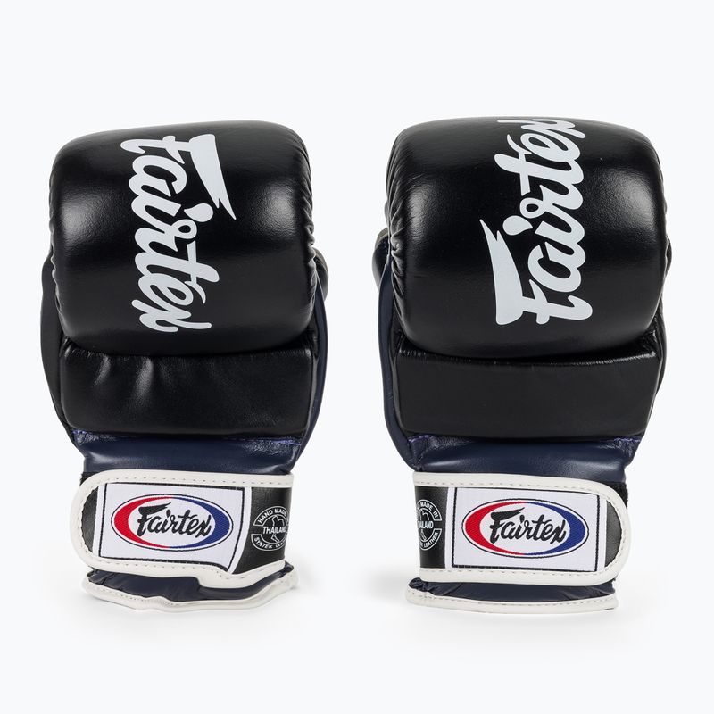 Guanti da grappling Fairtex Super Sparring nero/blu 2