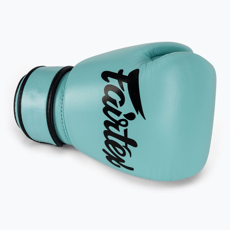 Guantoni da boxe in vera pelle Fairtex blu 5