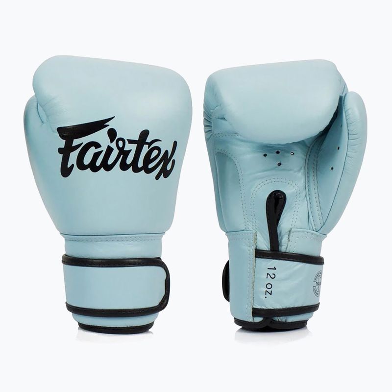 Guantoni da boxe in vera pelle Fairtex blu
