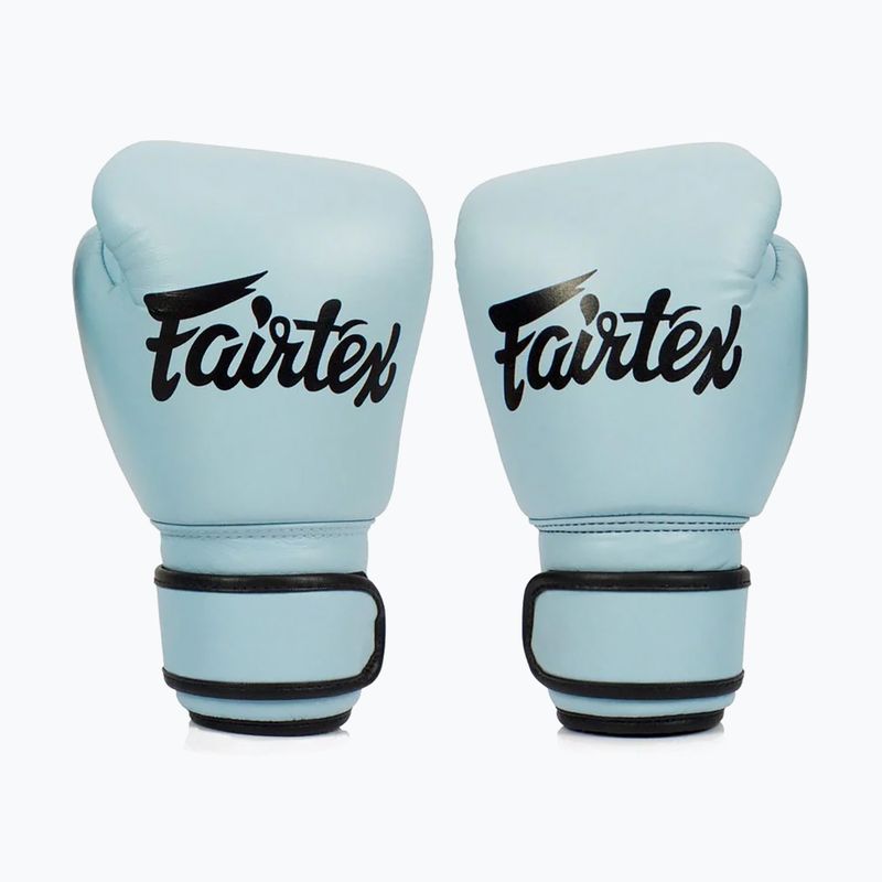Guantoni da boxe in vera pelle Fairtex blu