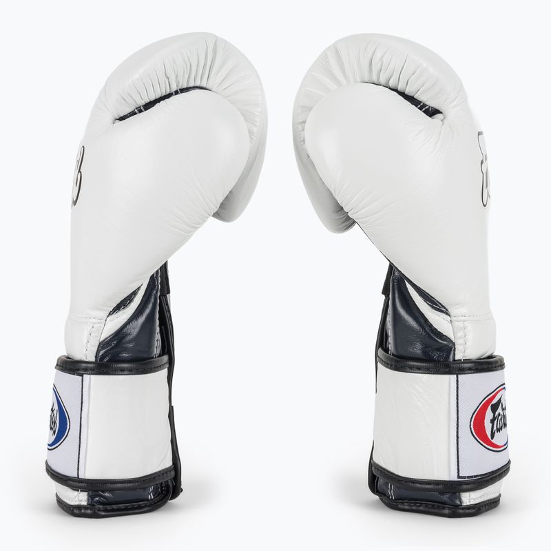 Guanti da boxe Fairtex Heavy Hitter's Mexican Style bianco/blu 4