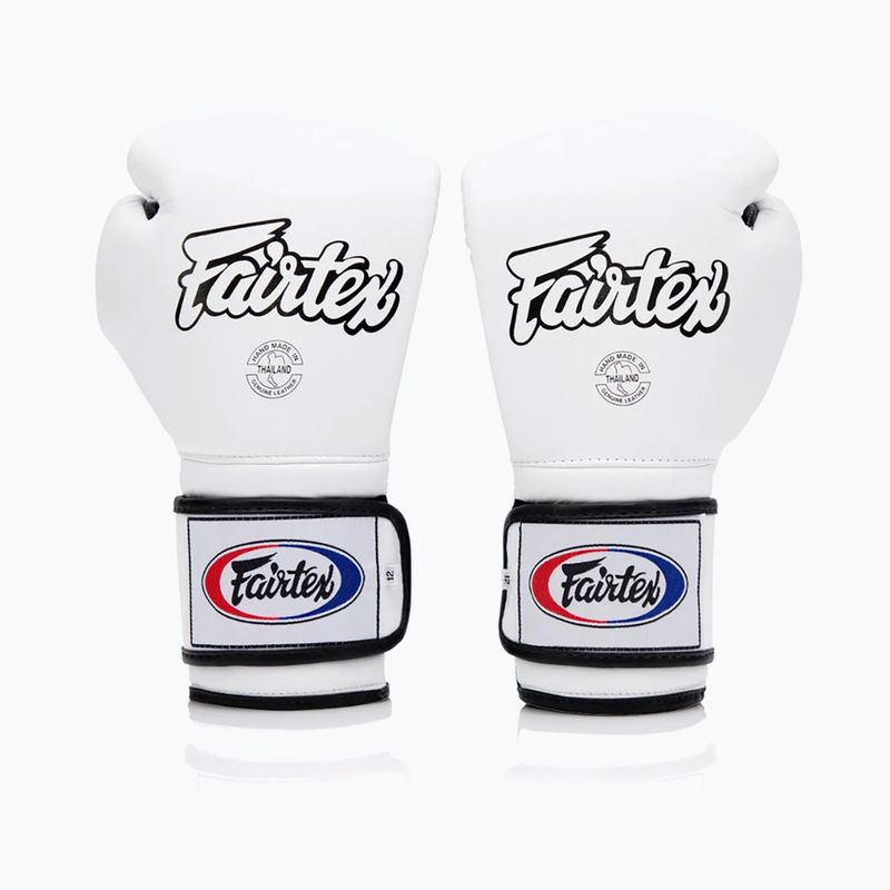 Guanti da boxe Fairtex Heavy Hitter's Mexican Style bianco/blu