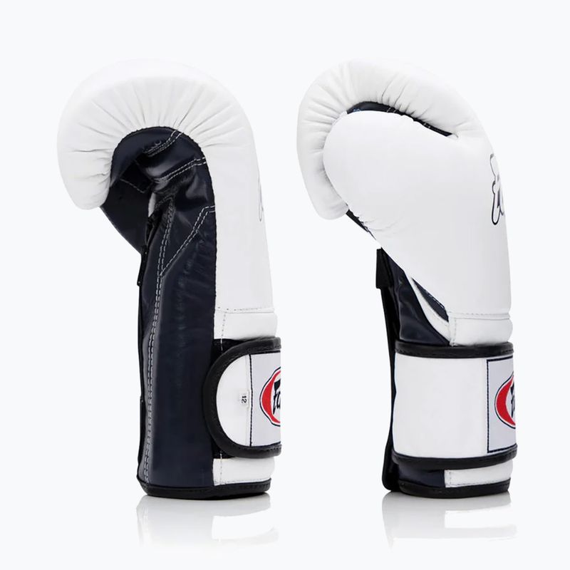 Guanti da boxe Fairtex Heavy Hitter's Mexican Style bianco/blu 3
